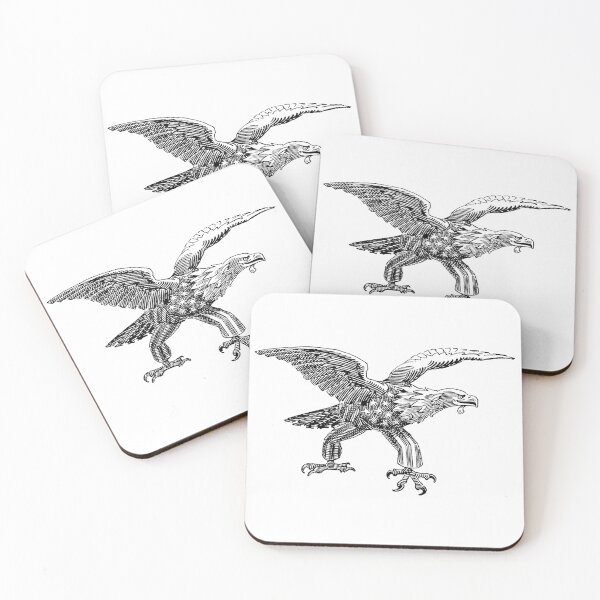 Item preview, Aggressive Eagle black and white designed and sold by Hedrin.