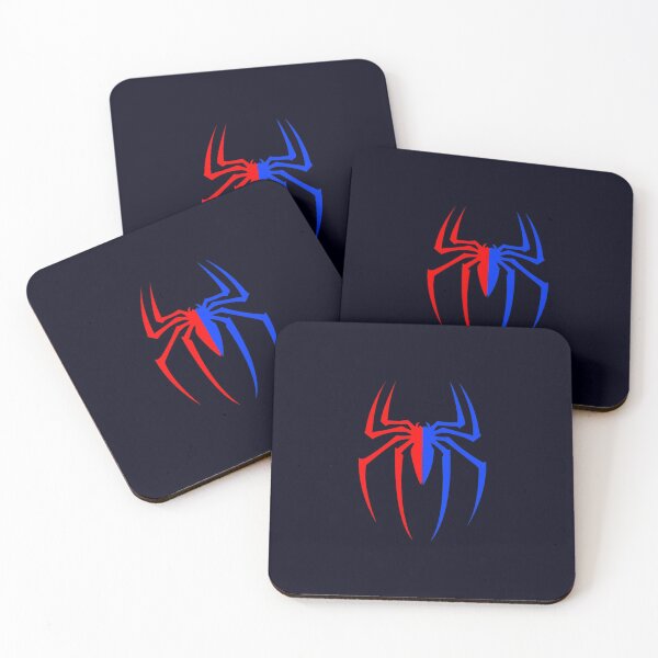 Item preview, Red And Blue Cartoon Spider Tattoo Black designed and sold by anjanaartz.