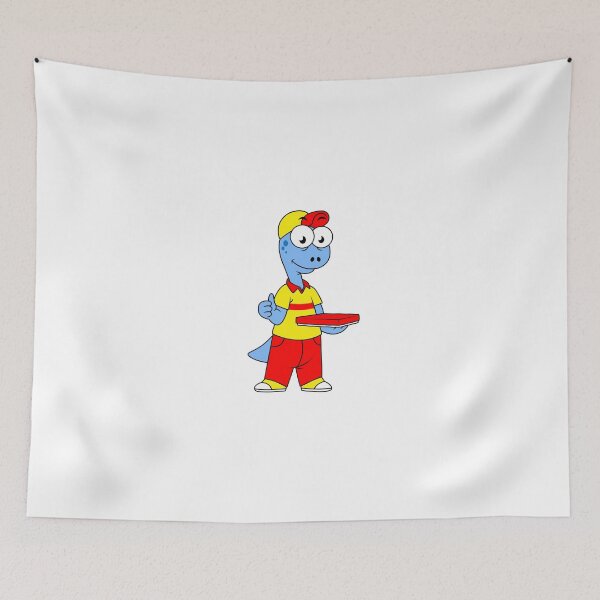 Item preview, Illustration of a Brontosaurus delivery person. designed and sold by StocktrekImages.
