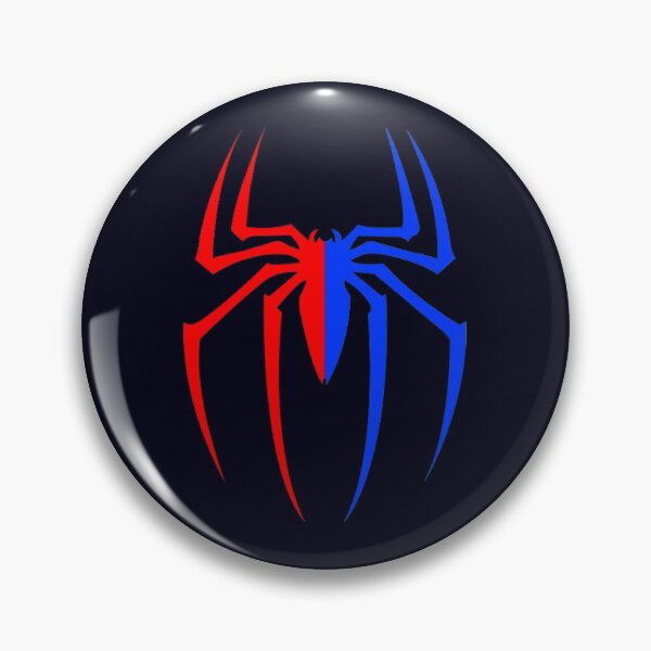 Item preview, Red And Blue Cartoon Spider Tattoo Black designed and sold by anjanaartz.