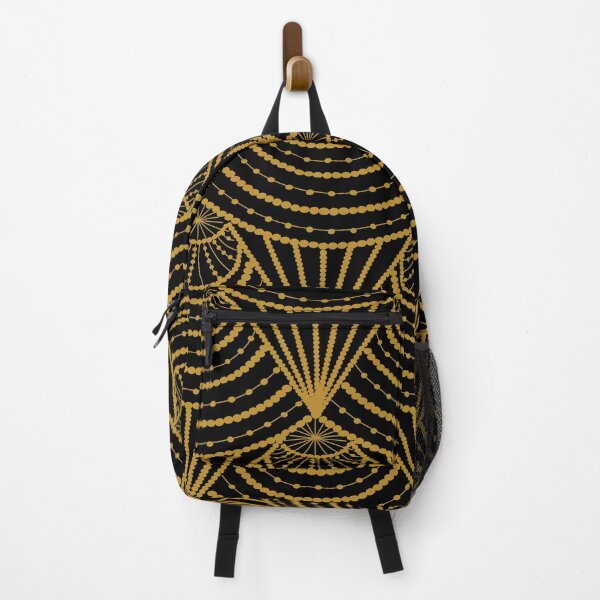 Item preview, Gold art deco pattern with black background  designed and sold by MLD112.