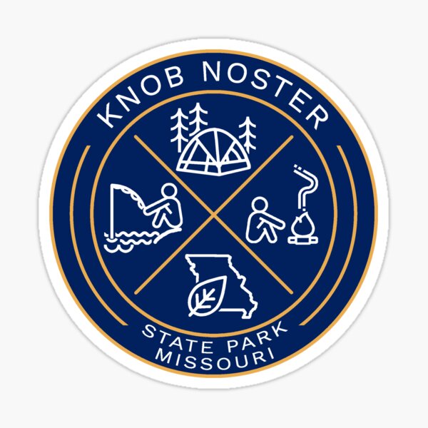 "Knob Noster State Park Heraldic Logo" Sticker for Sale by VanyaKar
