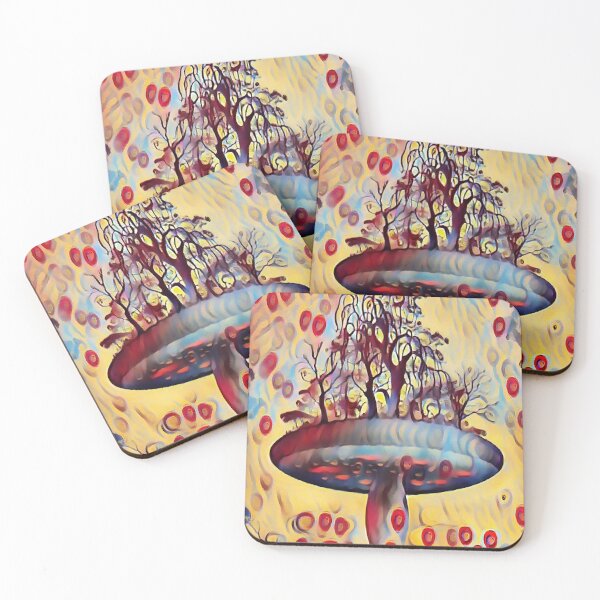 Item preview, Trippy Mushroom Forest  designed and sold by CattlettArt.