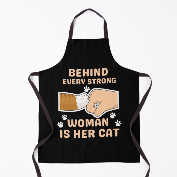 Item preview, Behind Every Strong Woman Is Her Cat designed and sold by Buzzbazaar.