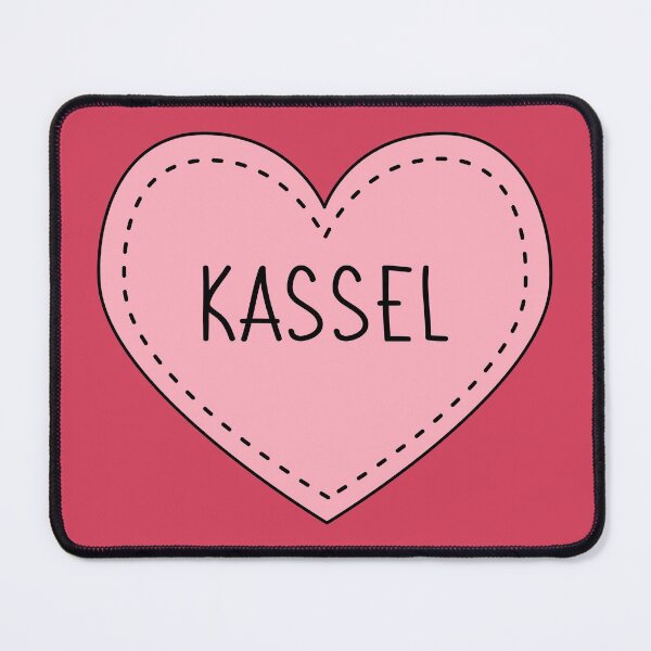 Item preview, Kassel Germany Cute Pink Heart Stitches designed and sold by cashewdays.