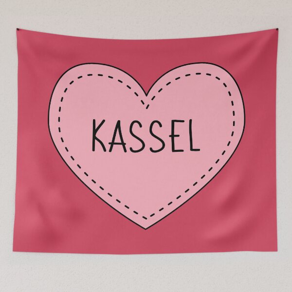 Item preview, Kassel Germany Cute Pink Heart Stitches designed and sold by cashewdays.