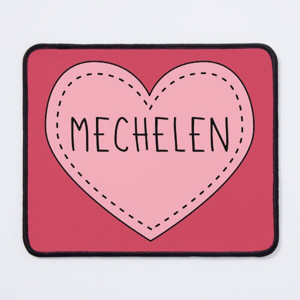 Item preview, Mechelen Belgium Cute Pink Heart Stitches designed and sold by cashewdays.