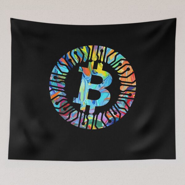 Item preview, Painted Bitcoin Crypto Currency Cryptocurrency Blockchain designed and sold by Dressed For  Duty.