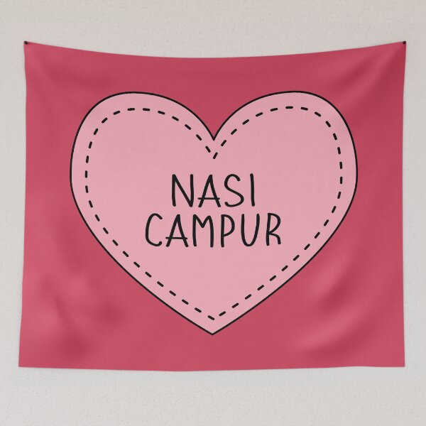 Item preview, Nasi Campur Cute Pink Heart Stitches designed and sold by cashewdays.