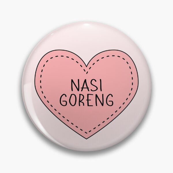 Item preview, Nasi Goreng Indonesian Fried Rice Cute Pink Heart designed and sold by cashewdays.