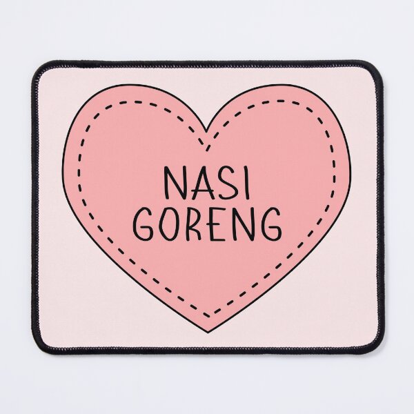 Item preview, Nasi Goreng Indonesian Fried Rice Cute Pink Heart designed and sold by cashewdays.