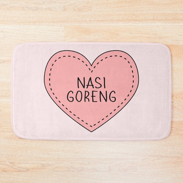 Item preview, Nasi Goreng Indonesian Fried Rice Cute Pink Heart designed and sold by cashewdays.