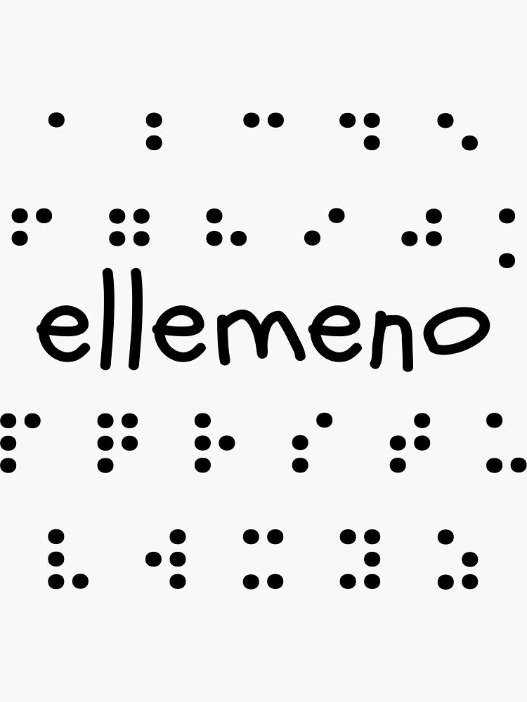 Strong In Braille' Sticker