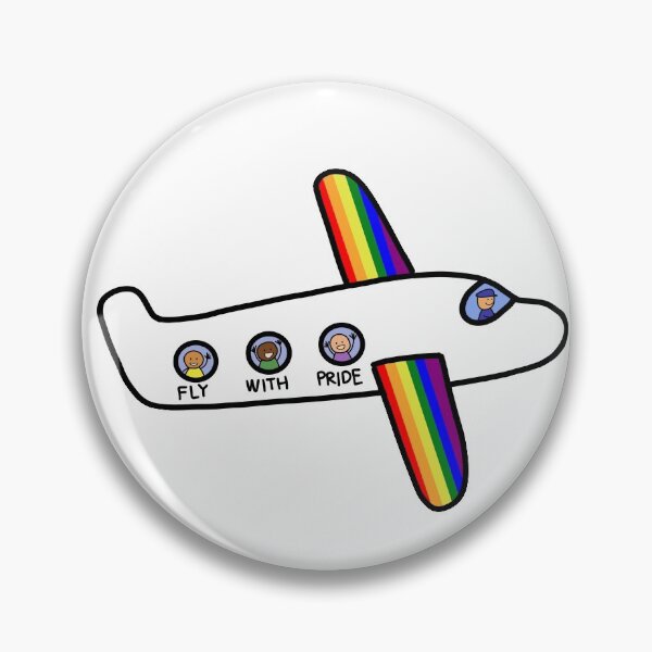 Item preview, Gay Rainbow LGBTQ Airplane Travel designed and sold by Nalidsa Sukprasert.