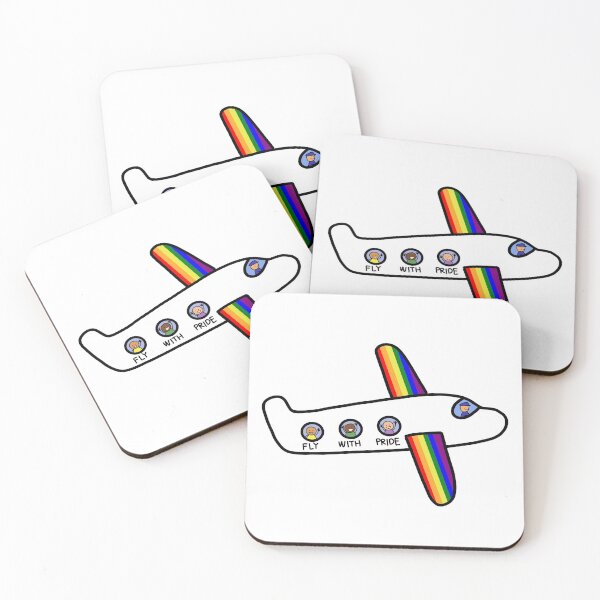 Item preview, Gay Rainbow LGBTQ Airplane Travel designed and sold by Nalidsa Sukprasert.