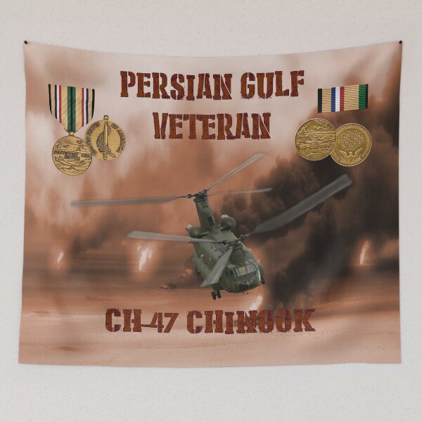 Item preview, CH-47 Chinook Persian Gulf War Veteran designed and sold by Mil Merchant.