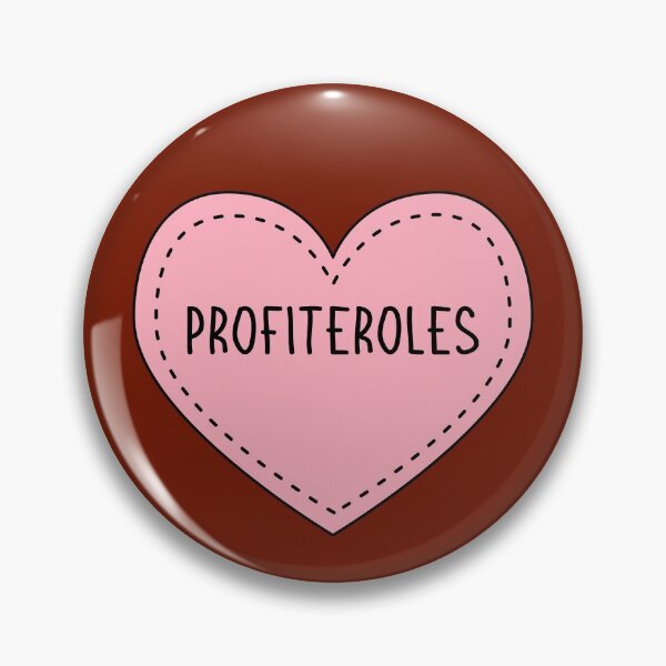 Item preview, Profiteroles Cream Puffs Cute Pink Heart Stitches designed and sold by cashewdays.