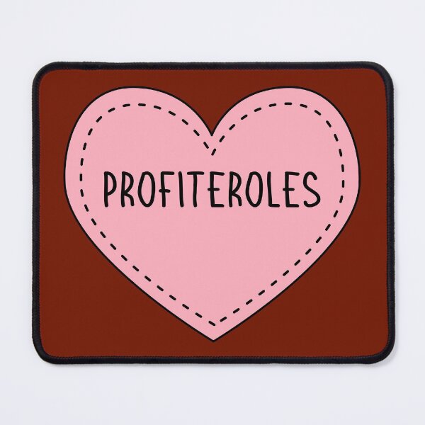 Item preview, Profiteroles Cream Puffs Cute Pink Heart Stitches designed and sold by cashewdays.