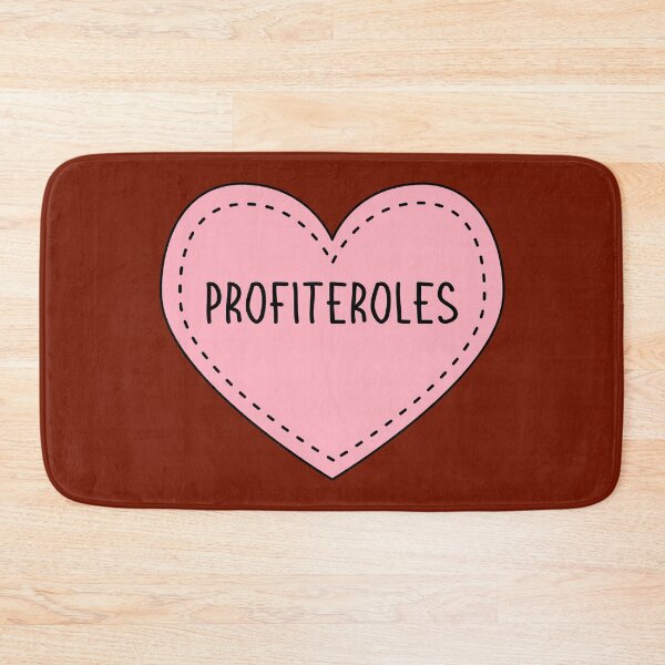 Item preview, Profiteroles Cream Puffs Cute Pink Heart Stitches designed and sold by cashewdays.