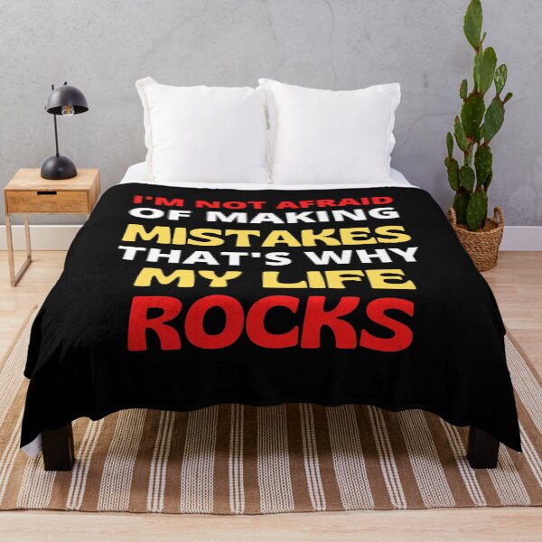 Item preview, I'm Not Afraid Of Making Mistakes That's Why My Life Rocks Motivational design by Expat Emporium designed and sold by RGRamsey.