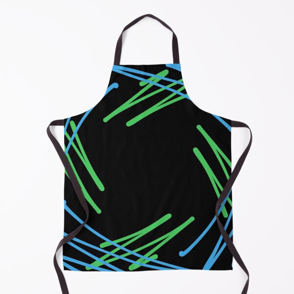 Item preview, Blue Green Hand Drawn Zig Zag Square Abstract designed and sold by that5280lady.