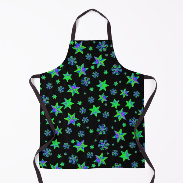 Item preview, Stars & Snowflakes IRIDESCENT Pattern: Green/Blue/Pink designed and sold by PawsitiveMum.