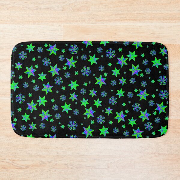 Item preview, Stars & Snowflakes IRIDESCENT Pattern: Green/Blue/Pink designed and sold by PawsitiveMum.