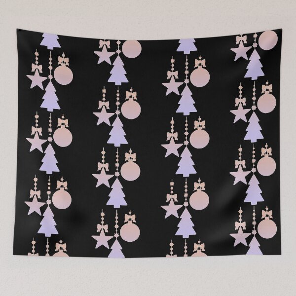 Item preview, Minimal Christmas Tree Ornaments Orange Lilac Gradient designed and sold by MOP-tees.