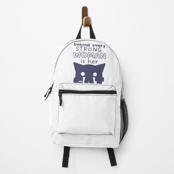 Item preview, Behind Every Strong Woman Is Her Cat - Funny Cat Quotes designed and sold by ViewerEqualsPhoton.
