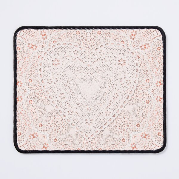 Item preview, Heart Within a Lace-Look Coral Color designed and sold by Gravityx9.