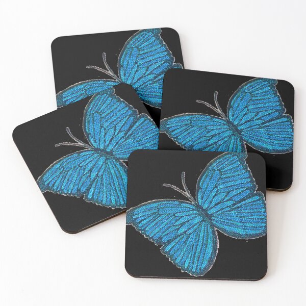 Item preview, Blue Butterfly in bedazzled  designed and sold by LuvbuzzArt.