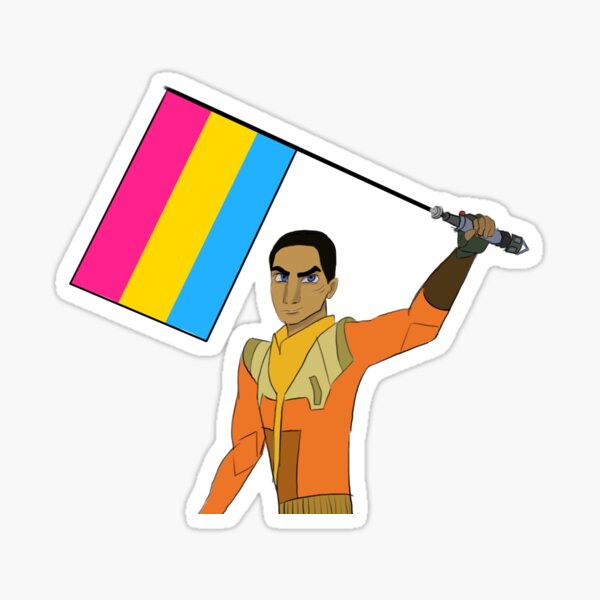 Vista previa del artículo con la obra «ezra bridger orgullo pansexual», diseñado y vendido por sharkeila.