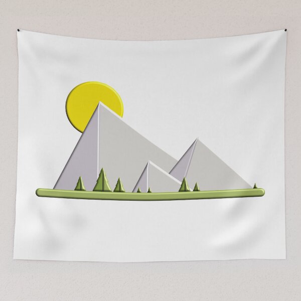 Item preview, Abstract Mountain Scenery designed and sold by onjcdesign.