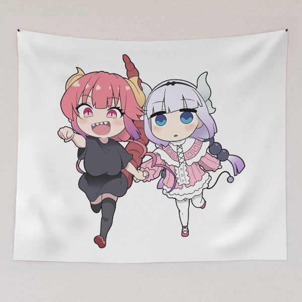 Item preview, Dragon Maid Ilulu and Kanna Chibi designed and sold by ChibiCheems.