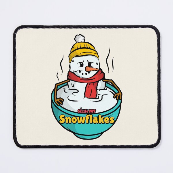 Item preview, Sizzle MY Snowflakes cream designed and sold by AndPeace702.