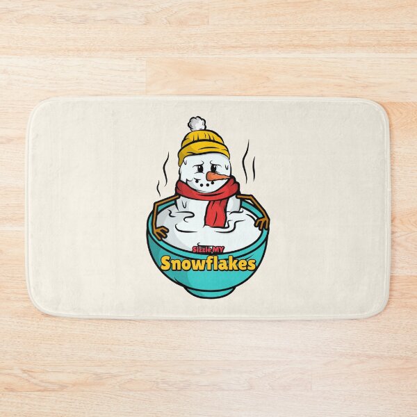 Item preview, Sizzle MY Snowflakes cream designed and sold by AndPeace702.