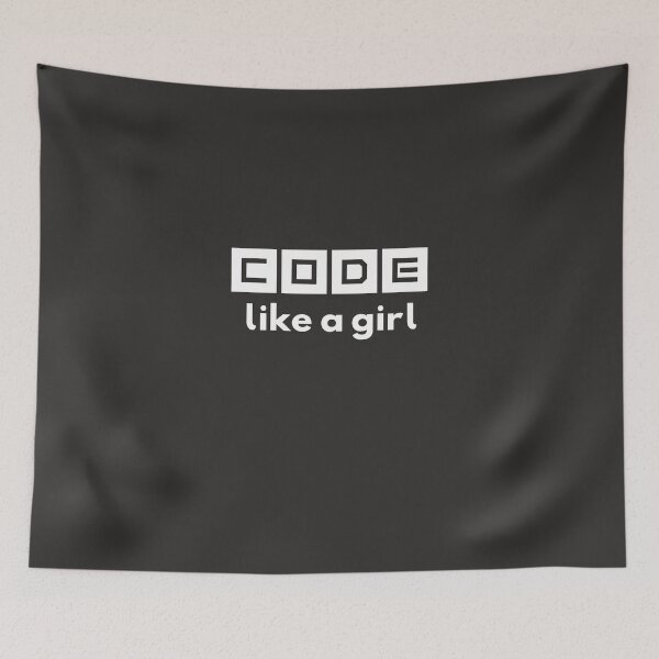 Item preview, Code Like A Girl designed and sold by AlwaysAwesome.