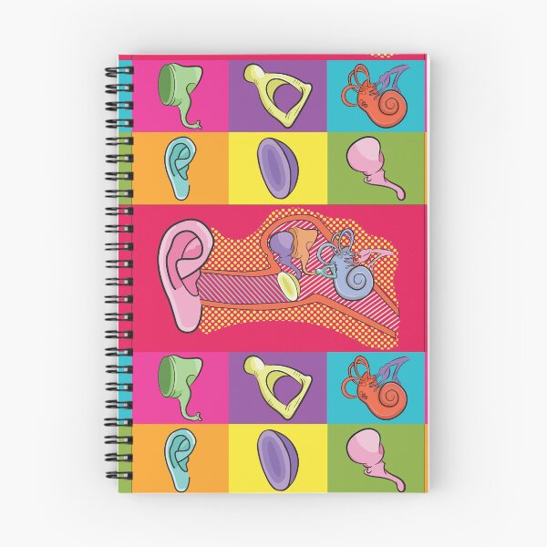 Item preview, Outer, Middle, and Inner Ear Anatomy Colorful Illustration  designed and sold by StacyAnnDesigns.