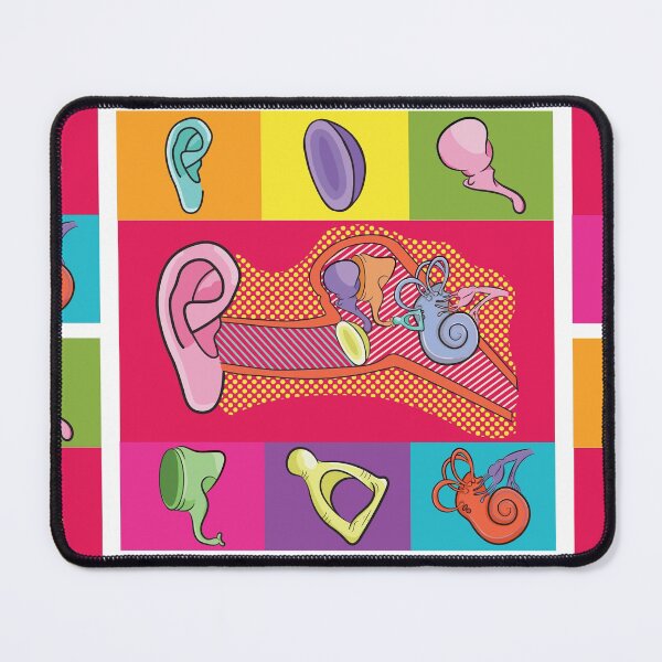 Item preview, Outer, Middle, and Inner Ear Anatomy Colorful Illustration designed and sold by StacyAnnDesigns.
