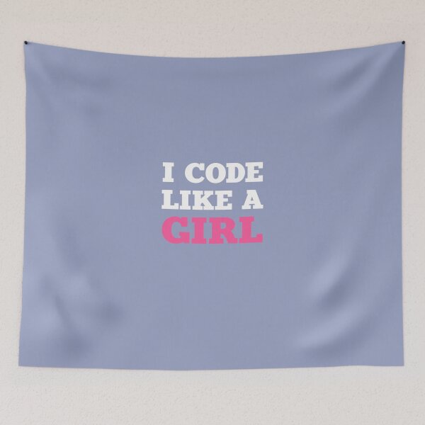 Item preview, I Code Like A Girl designed and sold by AlwaysAwesome.