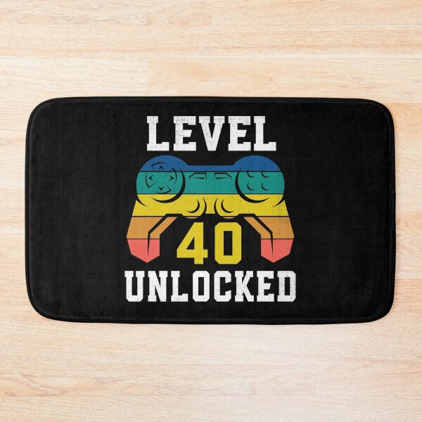 Item preview, Level 40 Unlocked, 40th Gamer Birthday Distressed designed and sold by Fabvity.
