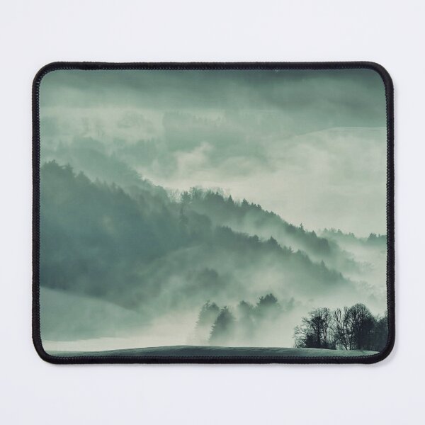 Item preview, Misty Winter Pine Forest Landscape designed and sold by Simi2020.