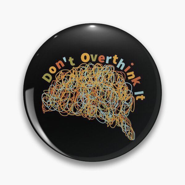 Item preview, Don't Overthink It Scribble Brain ADHD Neurodivergent designed and sold by Dolphin Graphic.