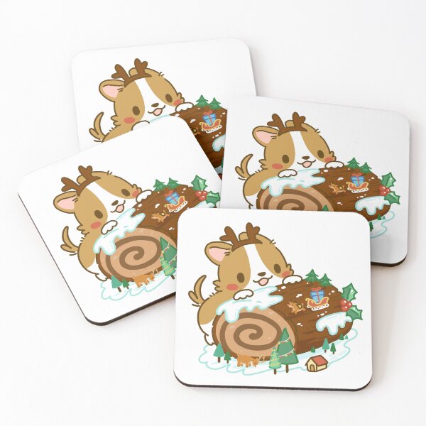 Item preview, Lazy Corgi - Christmas Cake with Reindeer (White) designed and sold by LazyCorgiHK.