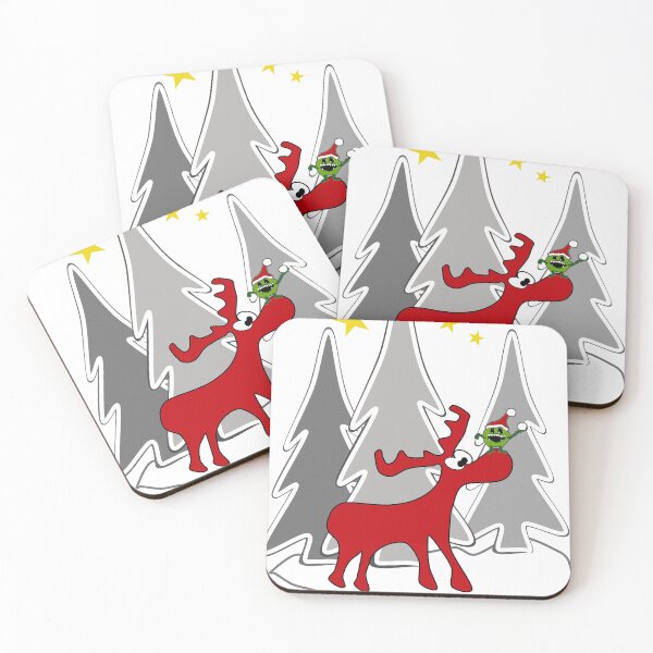 Item preview, Moose vers virus at Christmas designed and sold by BernhArt.