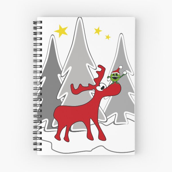 Item preview, Moose vers virus at Christmas designed and sold by BernhArt.