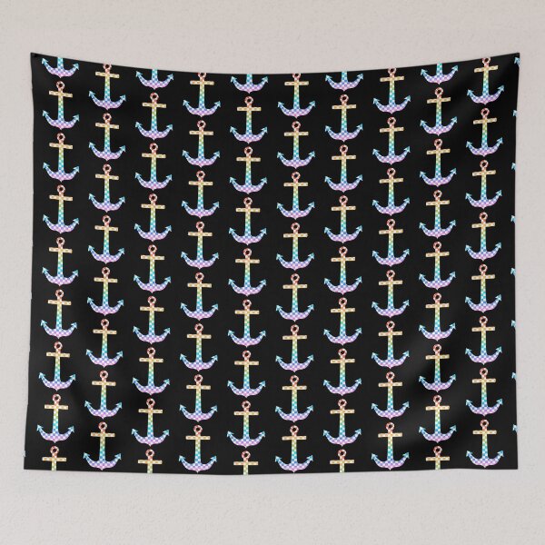 Item preview, Rainbow checkerboard anchor  designed and sold by Sleepygirl2010.