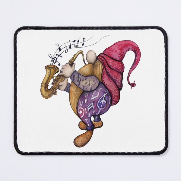 Item preview, Gnome Playing the Saxophone-gift for music students & teachers designed and sold by BRtisticDesigns.