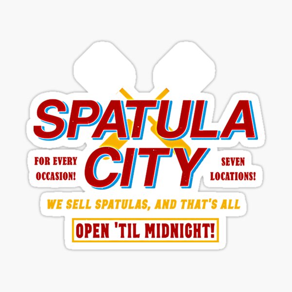 Spatula City Records Flipper Spatula Sticker