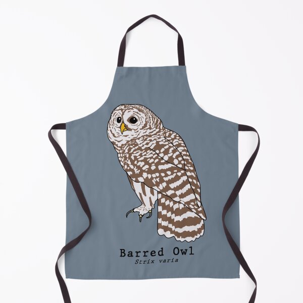 Item preview, Barred Owl (Strix varia) with scientific name designed and sold by taylorrowan.